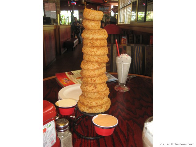 Anyone for a tower of onion rings?