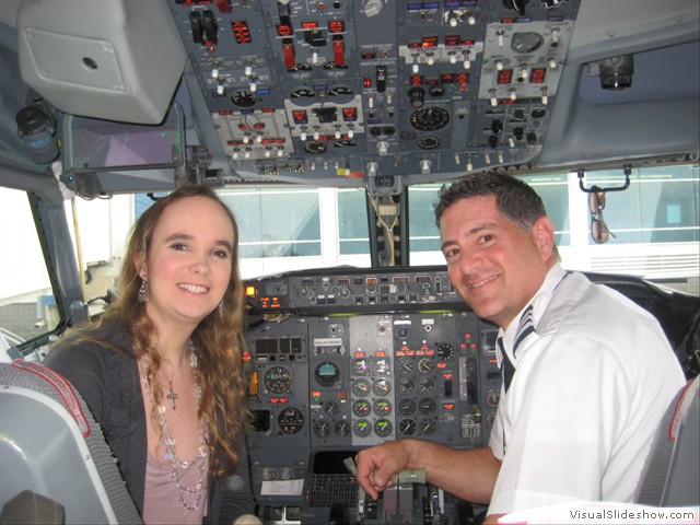 Had the chance to sit in the cockpit with the pilot before taking off!  So fun!