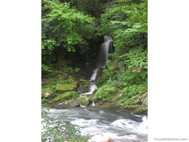 Waterfall Pouring into Raven's Fork Branch